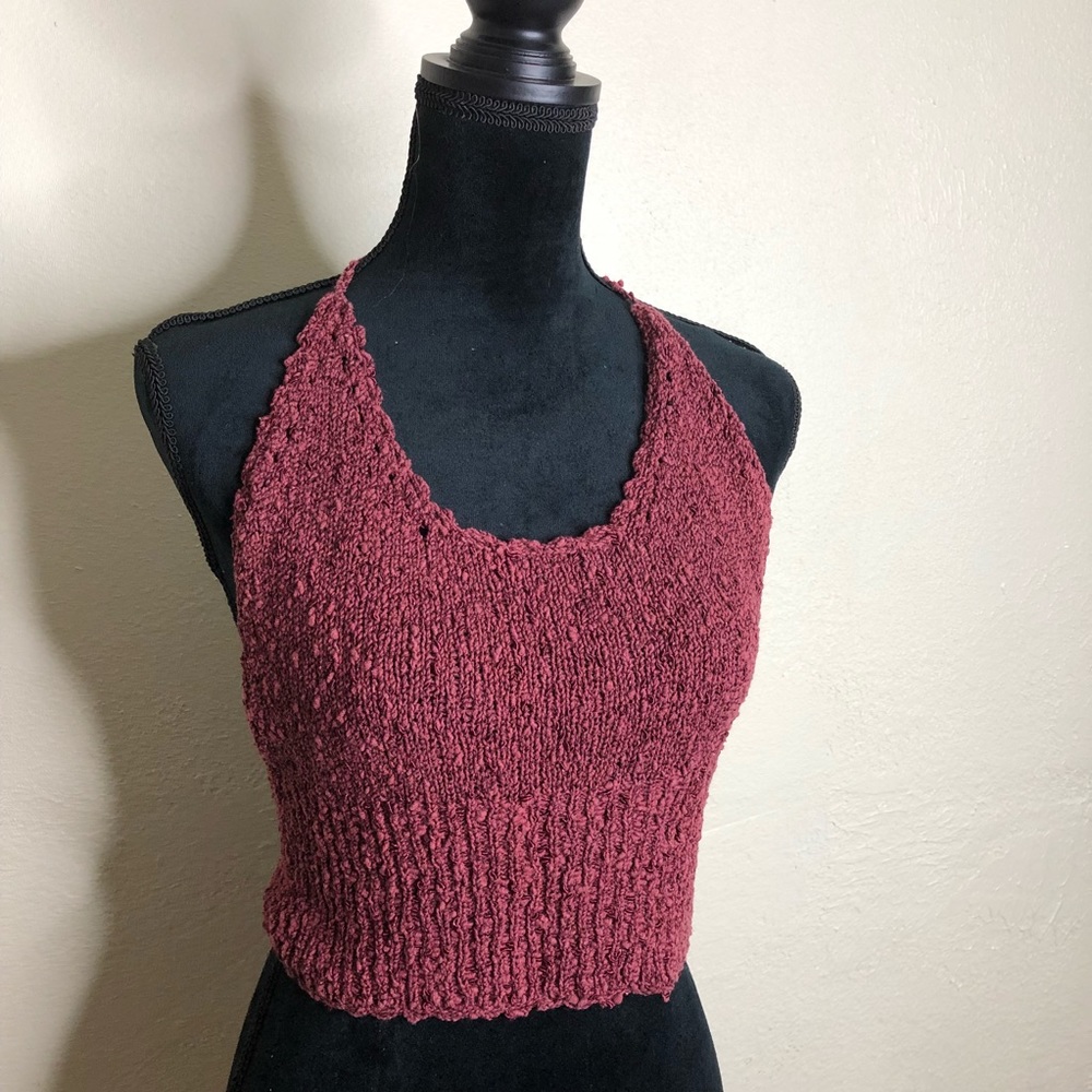 vintage inspired crop halter top